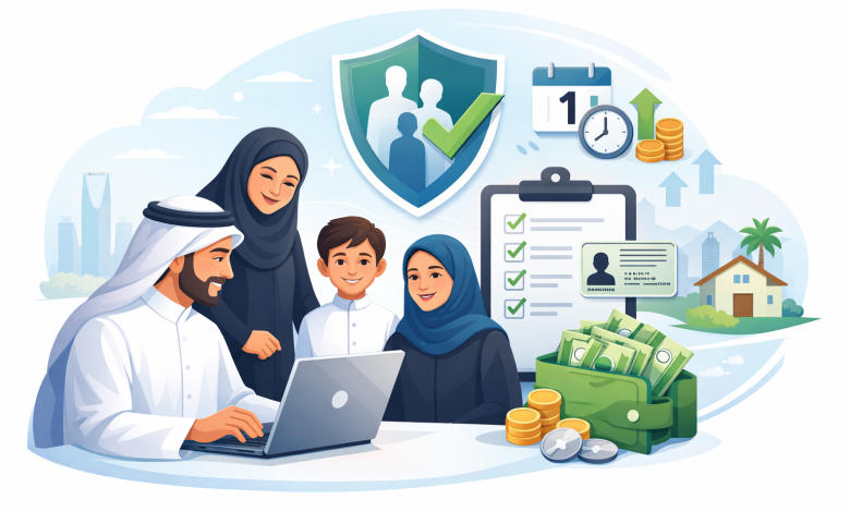رابط إضافة تابع في حساب المواطن