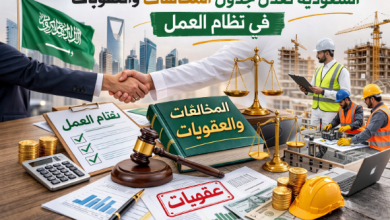 جدول المخالفات والعقوبات لنظام العمل
