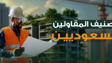 رفع درجة تصنيف المقاولين في السعودية