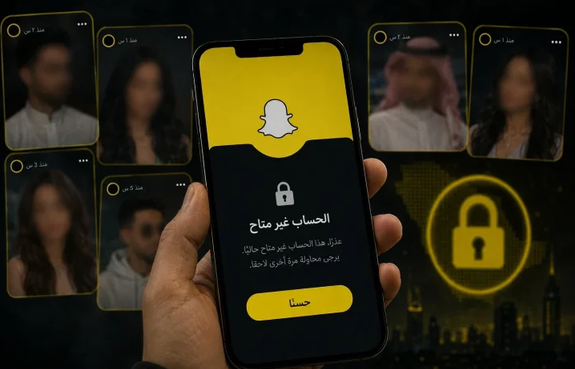 حجب حسابات مشاهير سناب شات