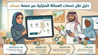 طريقة الإعلان عن نقل خدمات العمالة المنزلية